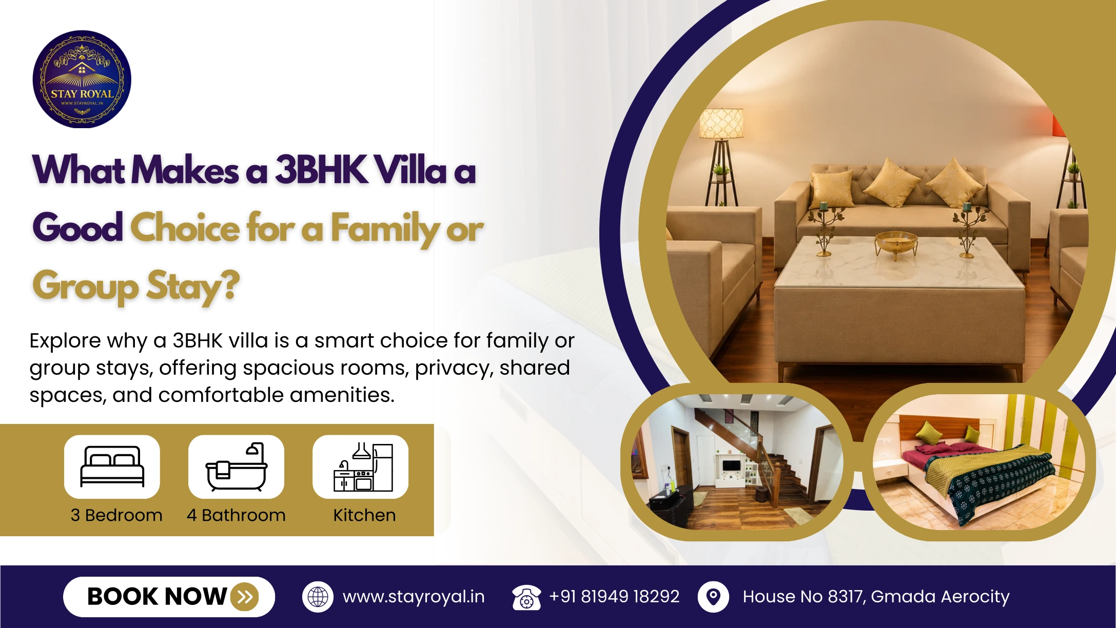 What Makes a 3BHK Villa a Good Choice for a Family or Group Stay?